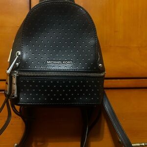Rhea Mini Perforated Leather Backpack